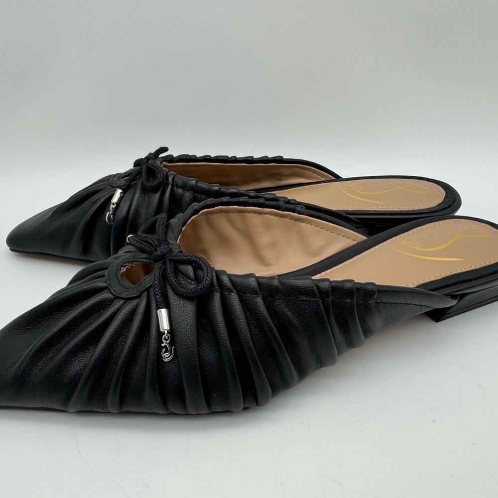 Sam Edelman Julia Mule Black Leather Women's Size 7 M